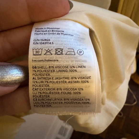 H&M Cream Oversized Blazer - Picture 6 of 9